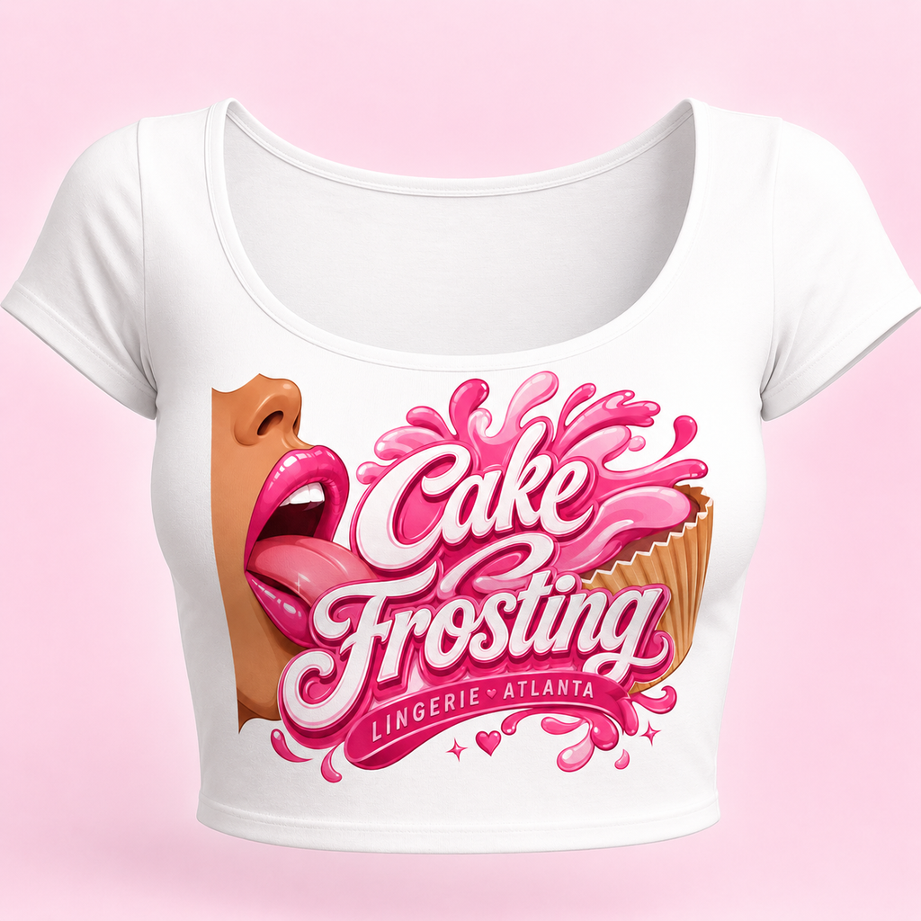 Cake Frosting Lingerie Atlanta Signature Crop Tee